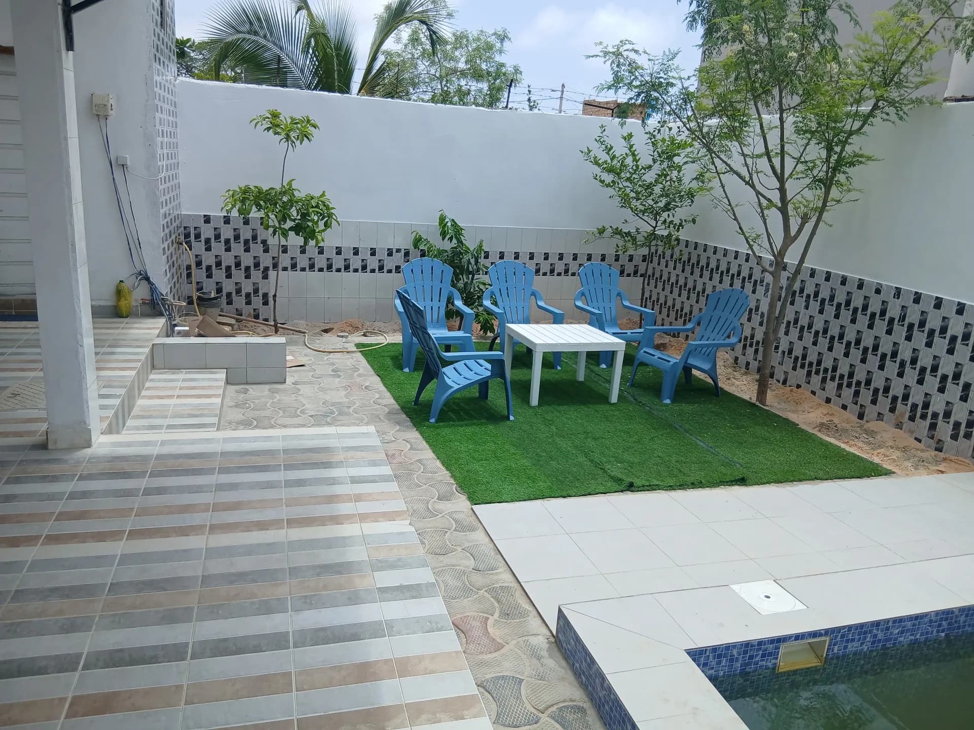 Jardin et piscine